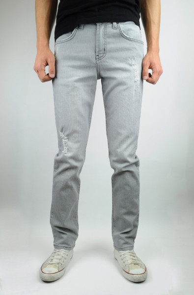 Neo Blue Broken Gray Skinny Jeans 706